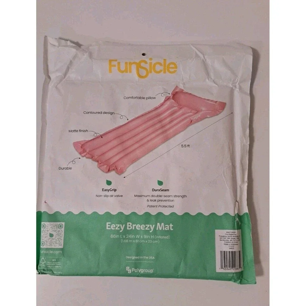 Funsicle Pink Eezy Breezy Mat 66